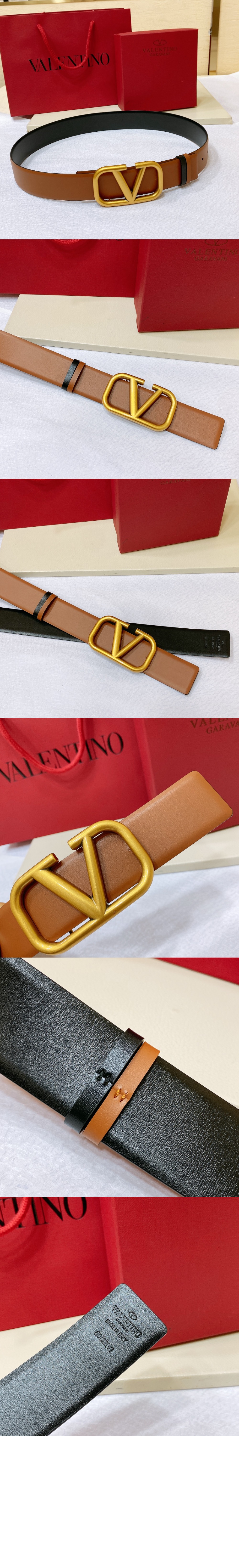 발렌티노 브이로고 리버서블 벨트