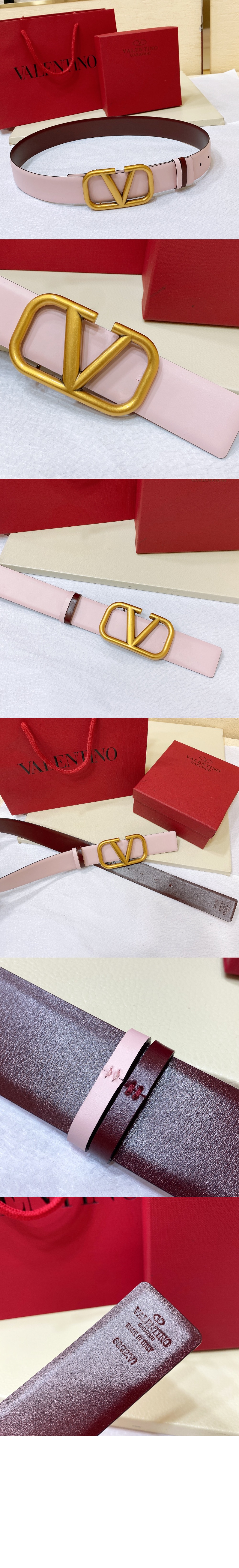 발렌티노 브이로고 리버서블 벨트