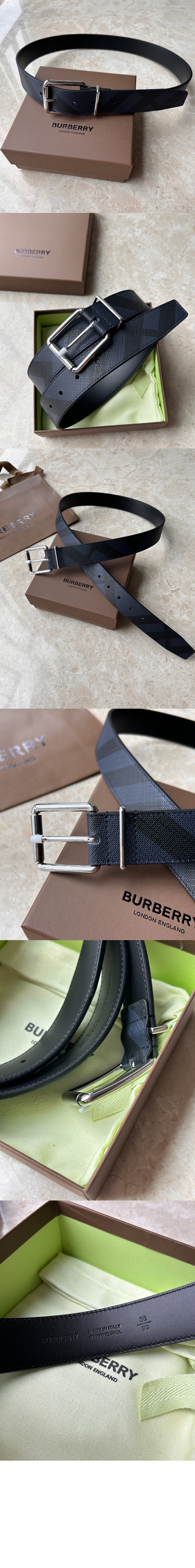 버버리 빈티지 체크 벨트 80241631