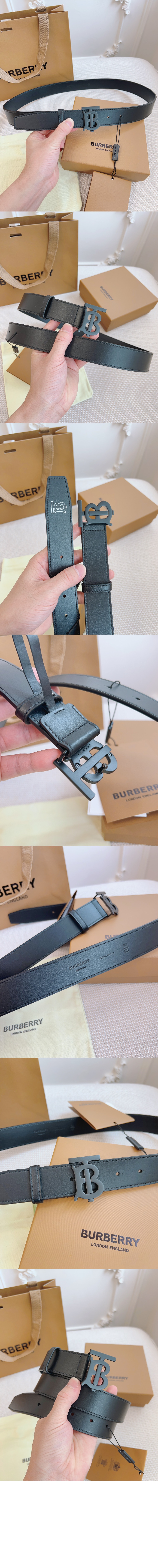 버버리 레더 TB 벨트 80732971