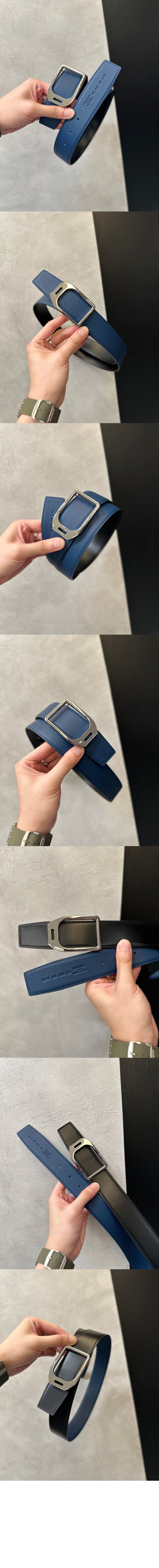 에르메스 양면 가죽 벨트