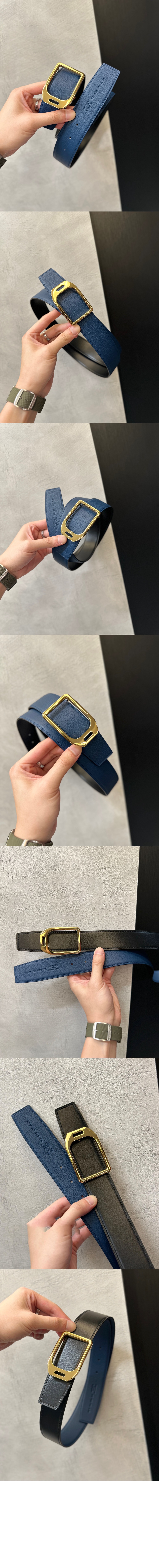 에르메스 양면 가죽 벨트