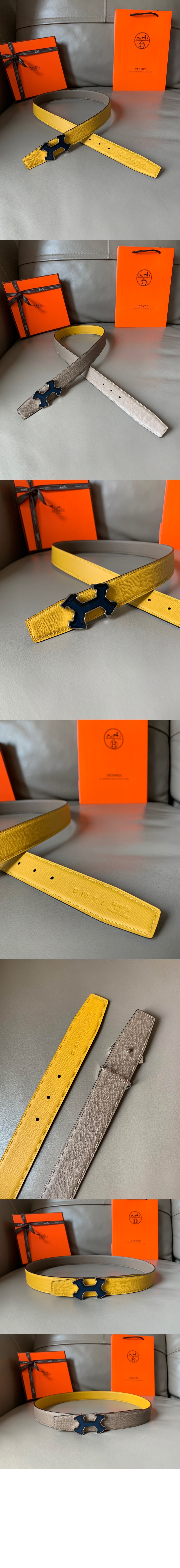 에르메스 부클레 H 리버서블 벨트