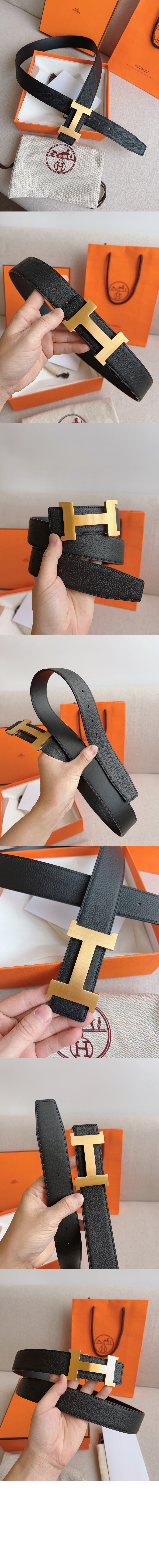 에르메스 양면 가죽 벨트