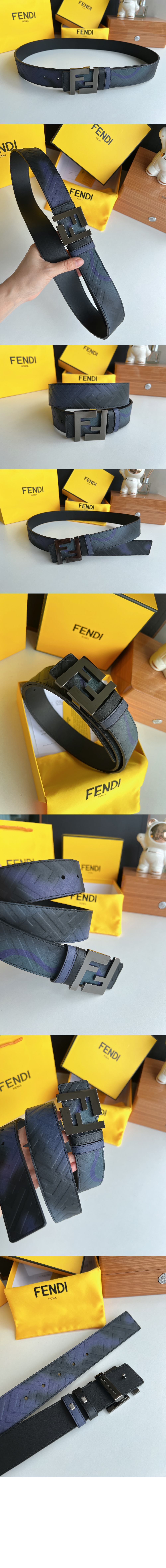 펜디 FF 펀칭 메탈 벨트 7C042