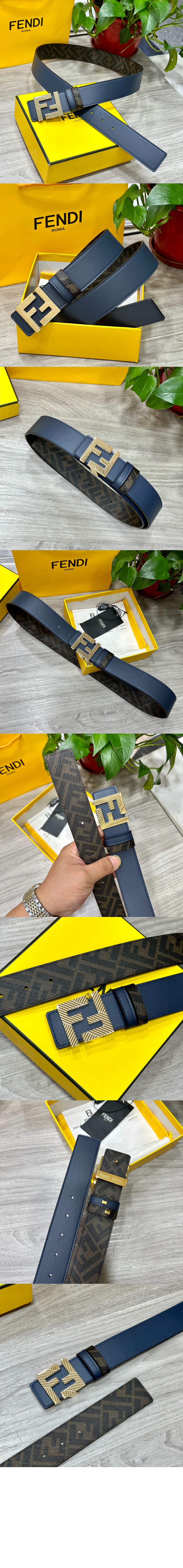 펜디 가죽 리버서블 벨트 7C050