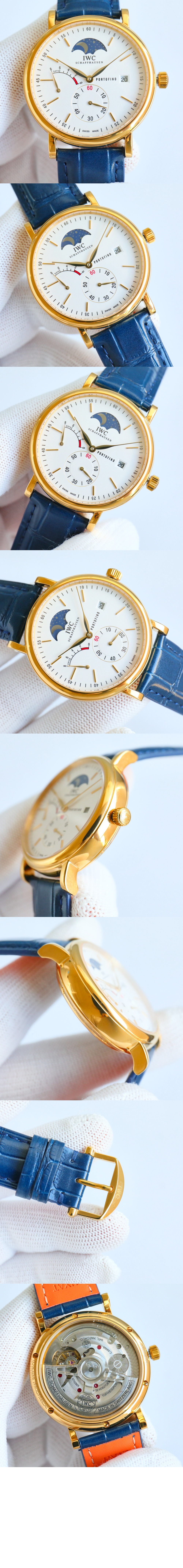 IWC 포르토피노 핸드 와인드 문 페이즈 45 IW516409