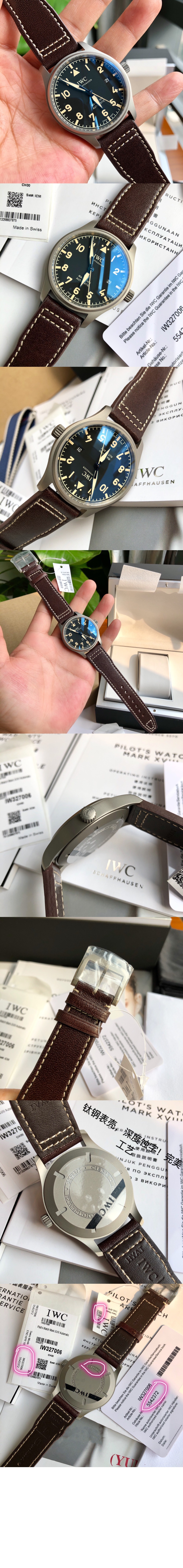 IWC 파일럿 워치 마크 XVIII 헤리티지 40 IW327006