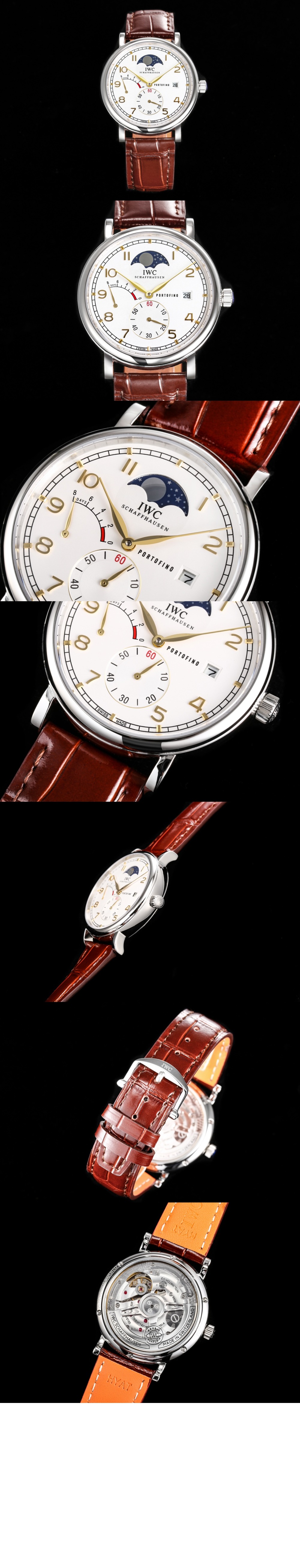 IWC 포르토피노 핸드 와인드 문 페이즈 45 IW516401