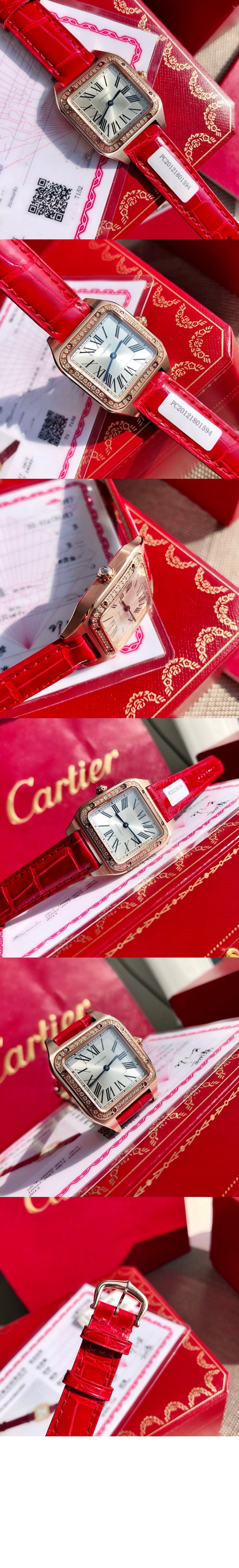 까르띠에 산토스-뒤몽 워치 38 WJSA0017