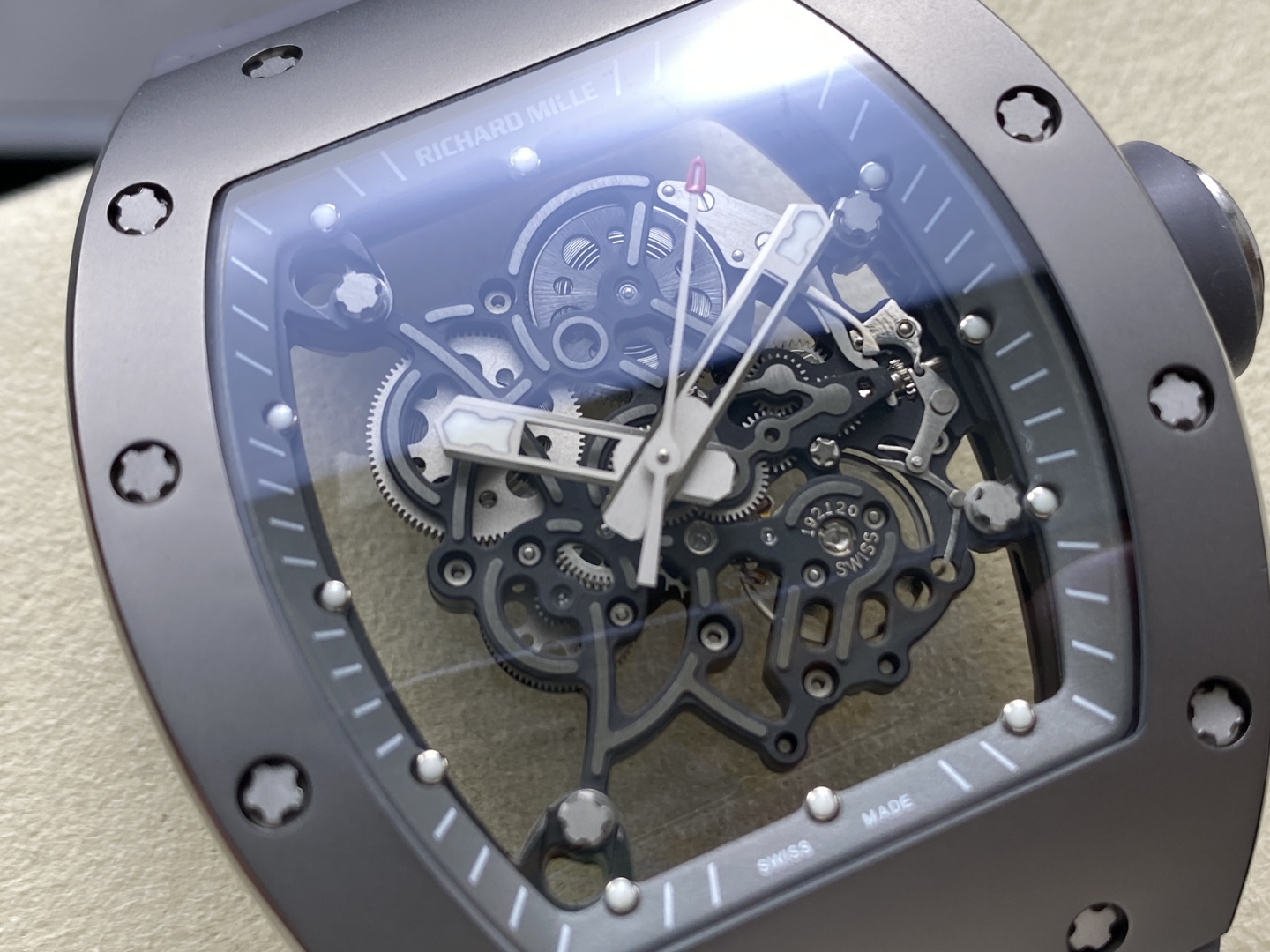 리차드밀 커스텀 메이드 리차드밀 RM055 부바 왓슨 그레이 티타늄 케이스
