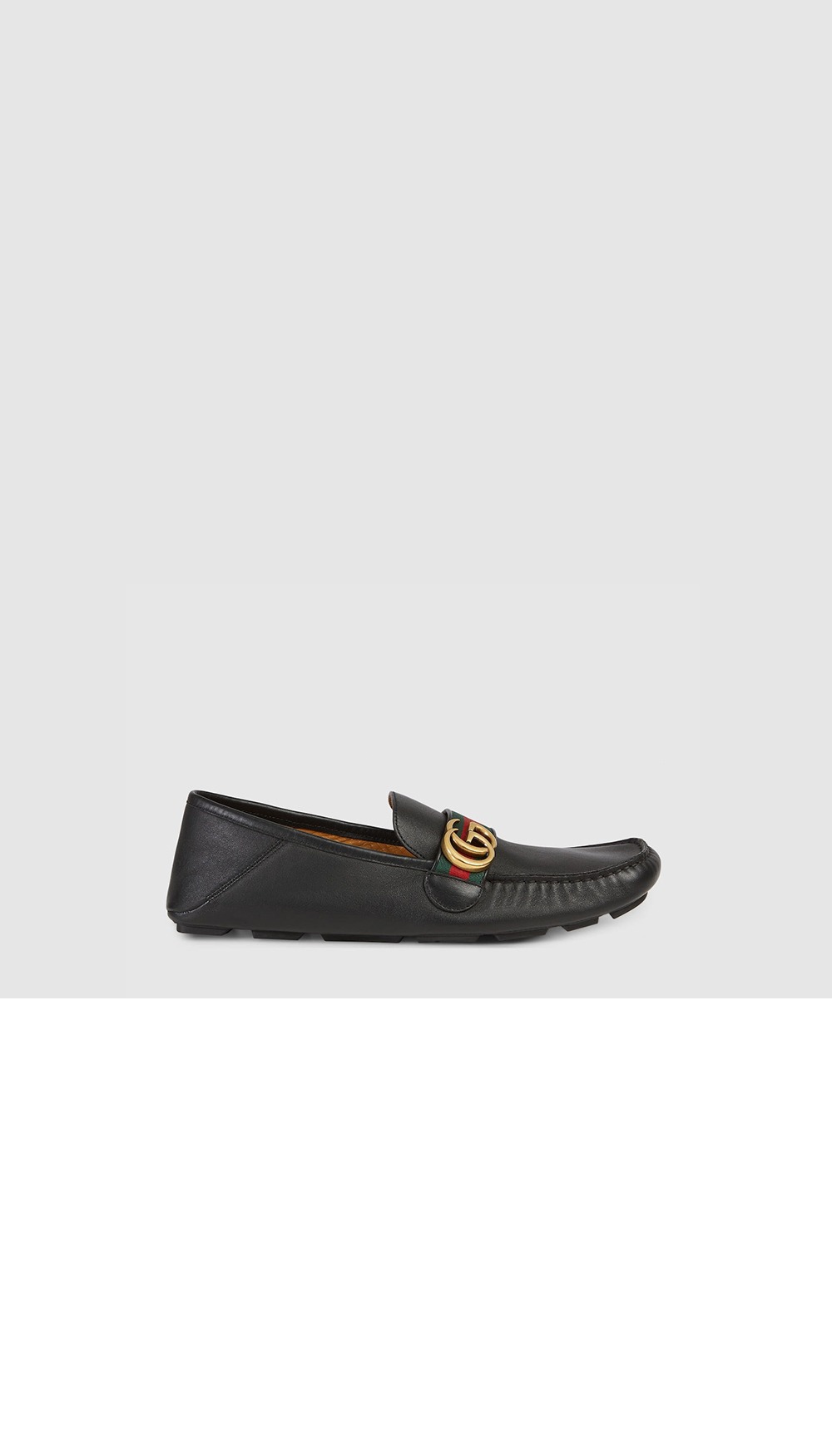 구찌 가죽 있는 웹이 드라이버 450891