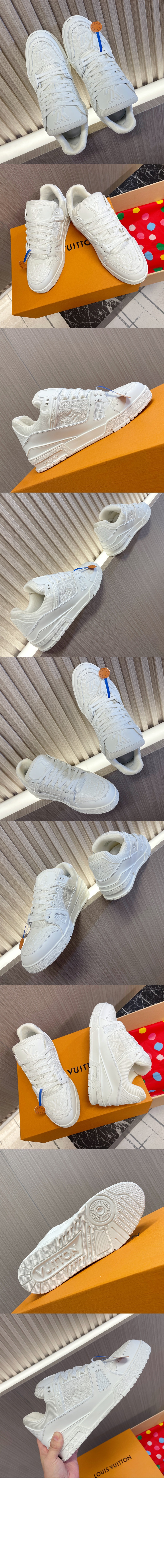 루이비통 트레이너 디스트레스드 스니커즈 1ADEQR