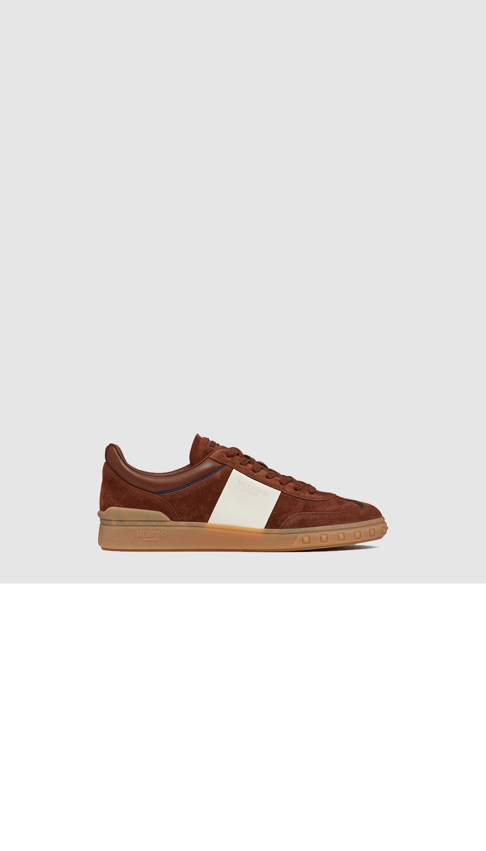 발렌티노 송아지 가죽 로우탑 스니커즈