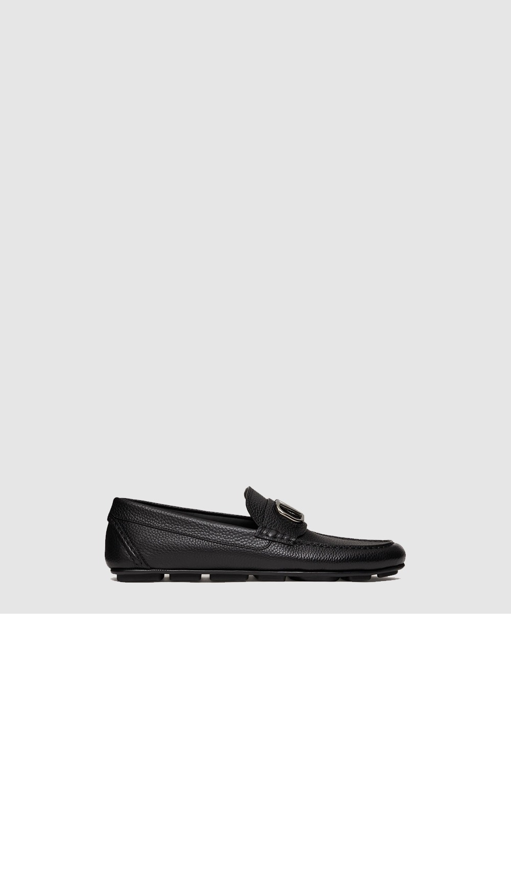 발렌티노 브이 로고 송아지 가죽 드라이빙 슈즈