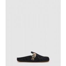 버버리 체크 스웨이드 어친 클로그 81133941