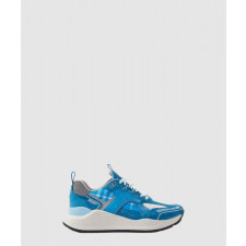 버버리 레더 스웨이드 체크 스니커즈 80668351