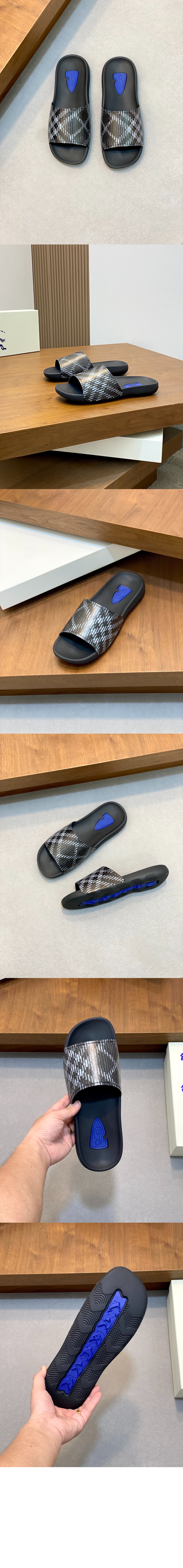 버버리 체크 다이브 슬라이드 81024211