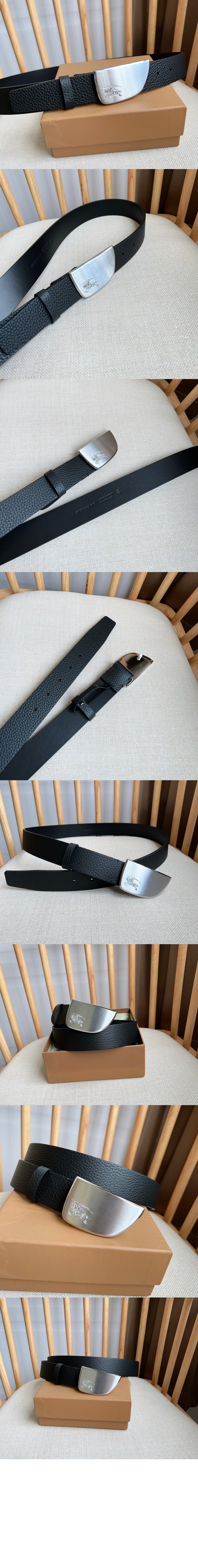 버버리 레더 쉴드 벨트 80872571