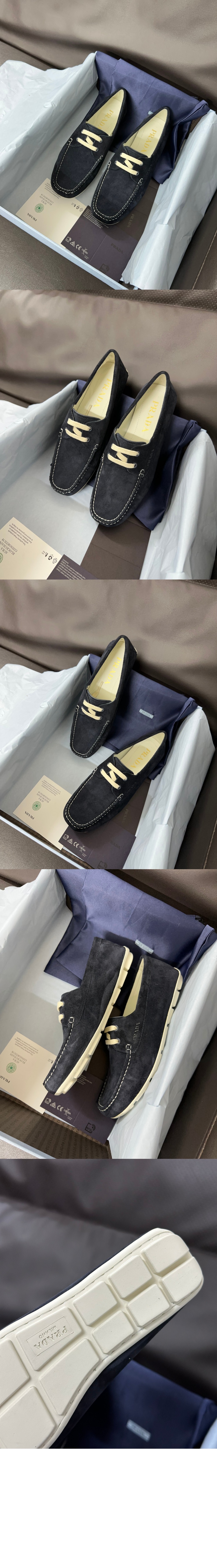 프라다 스웨이드 드라이빙 슈즈 1DD078