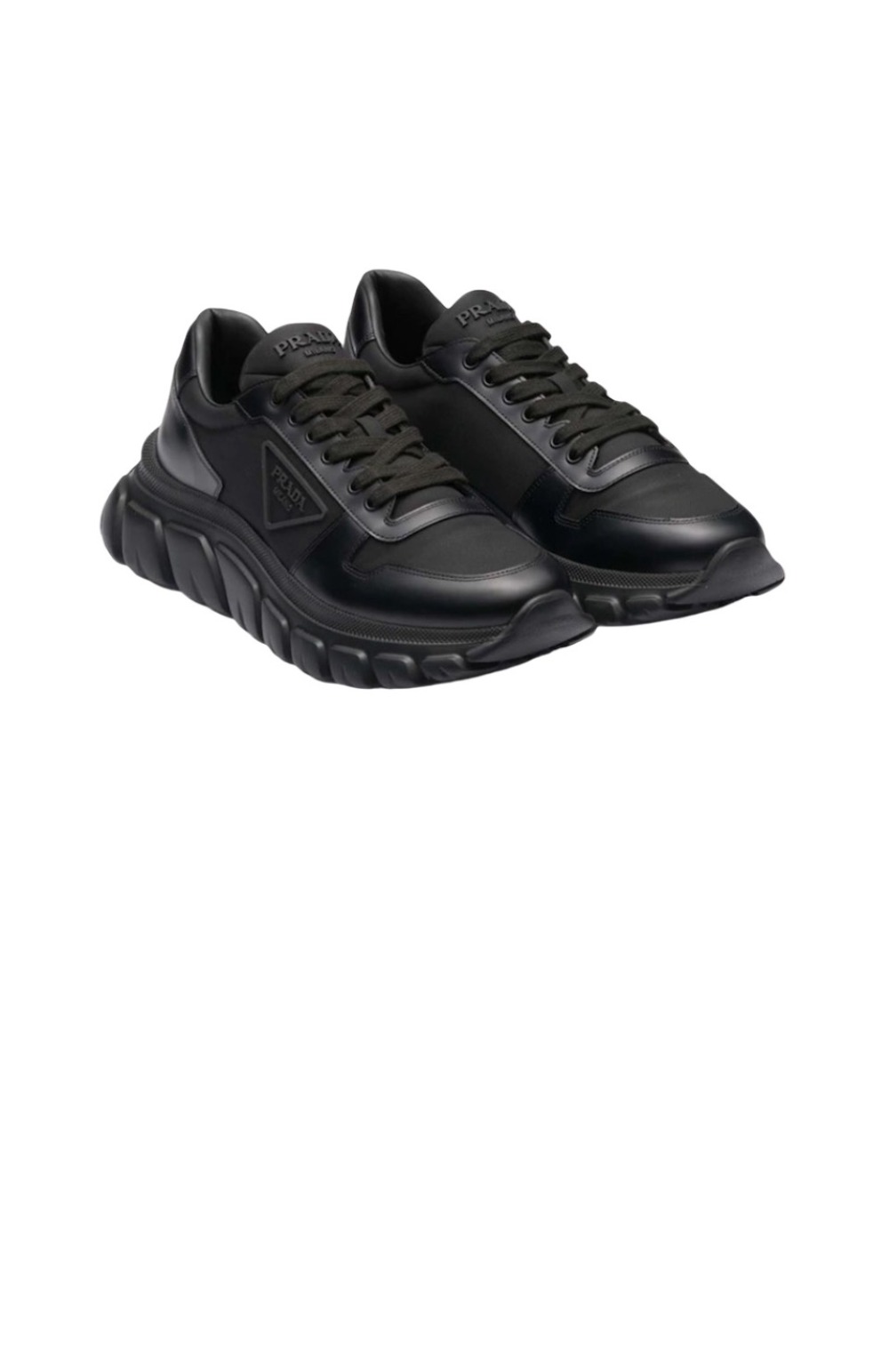 프라다 리나일론 앤 브러시드 레더 스니커즈 2EE366