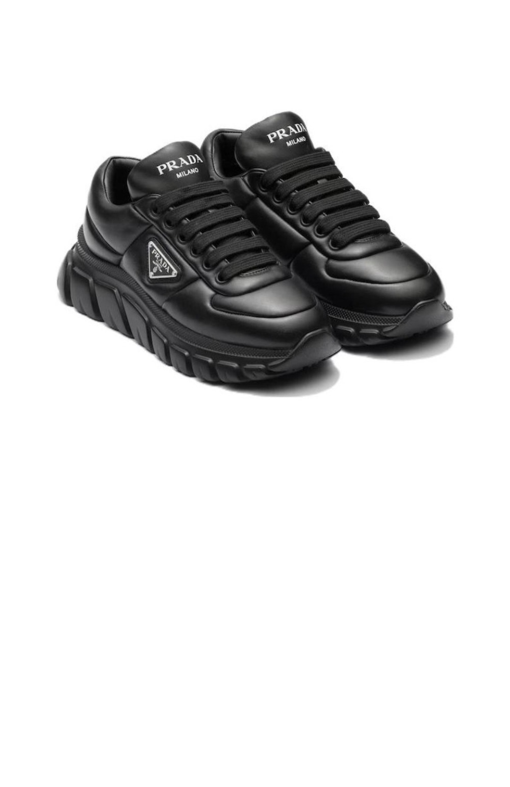 프라다 패딩 나파 레더 스니커즈 1E126N