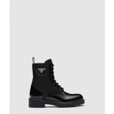 프라다 브러시드 레더 리나일론 부츠 1T782M