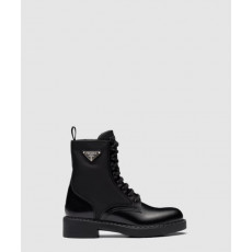 프라다 브러시드 레더 리나일론 부츠 1T782M