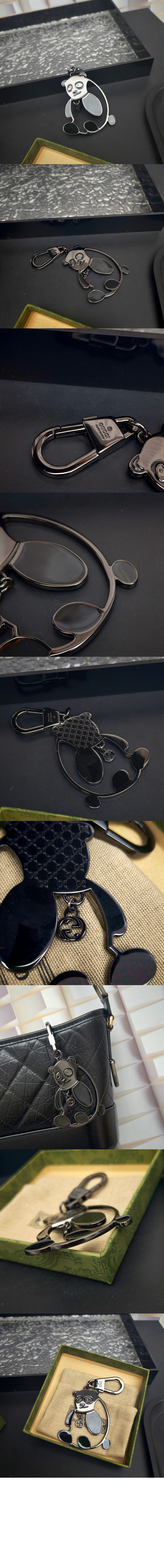 구찌 인터로킹 G 판다 키체인 817302