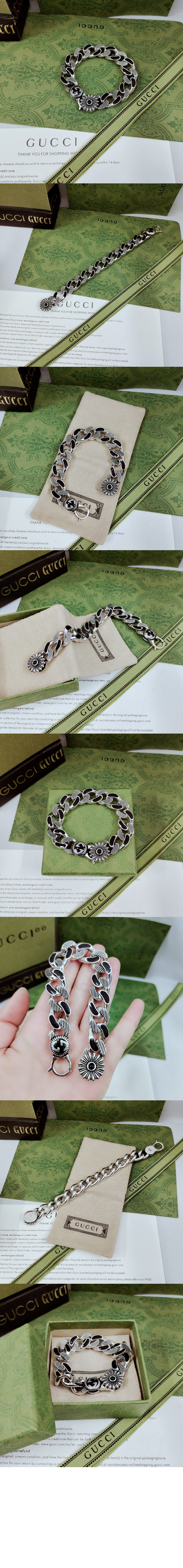 구찌 꽃 버클형 G 팔찌 717059