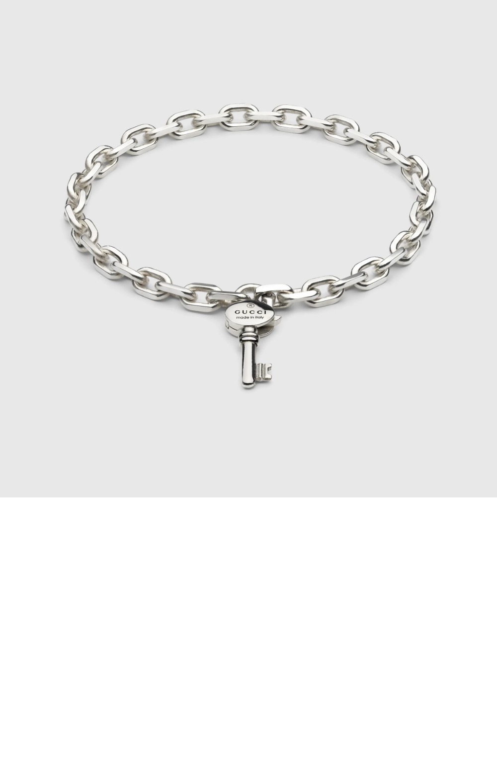 구찌 키가 달린 트레이드마크 체인 팔찌 796345