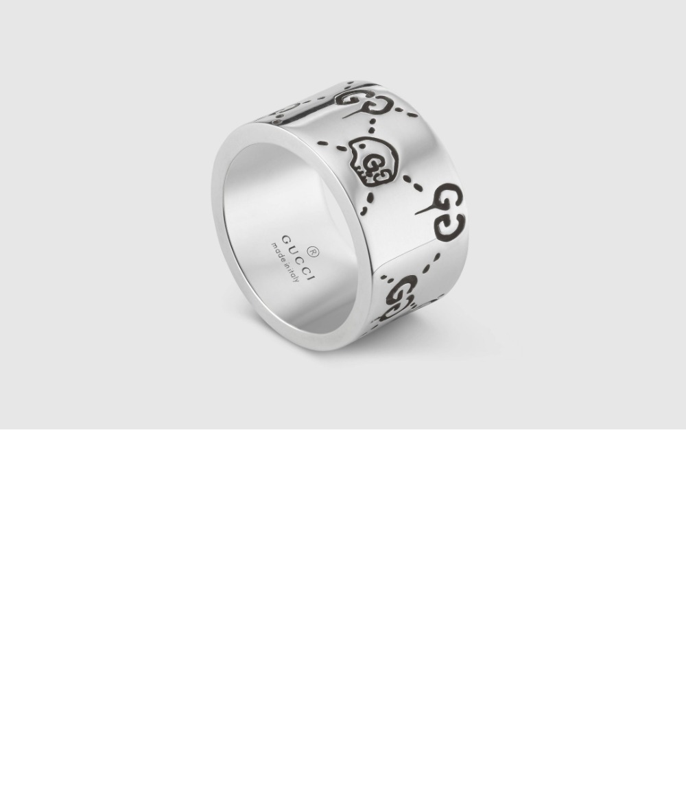 구찌 고스트 링 실버링 반지 455319