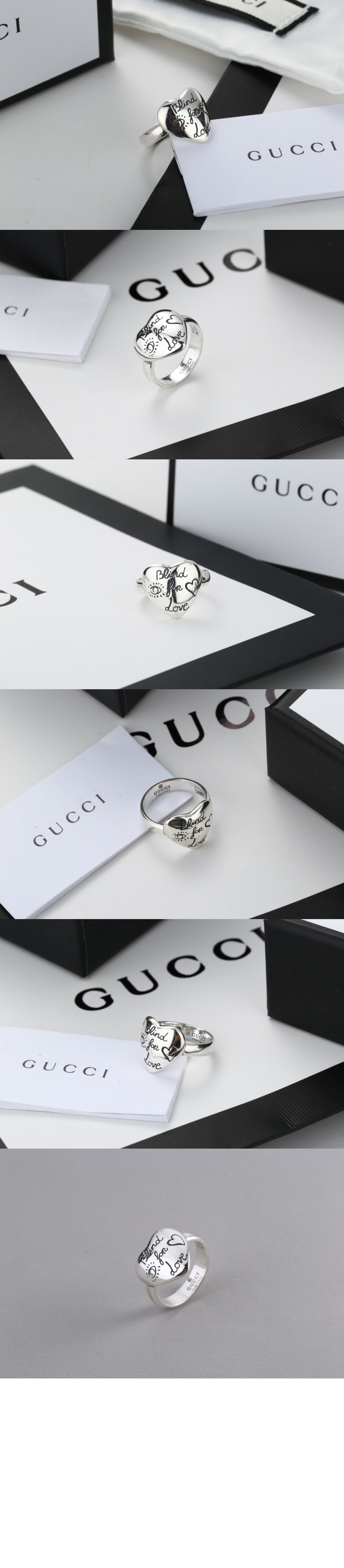 구찌 사랑에 눈이 멀다 실버 반지 499937