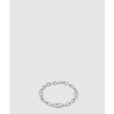 구찌 인터로킹 G 디테일의 실버 팔찌 620798