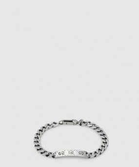 구찌 실버 체인 팔찌 455321