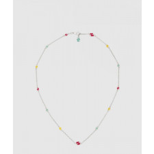 구찌 멀티컬러 에나멜 인터로킹 G 목걸이 728953