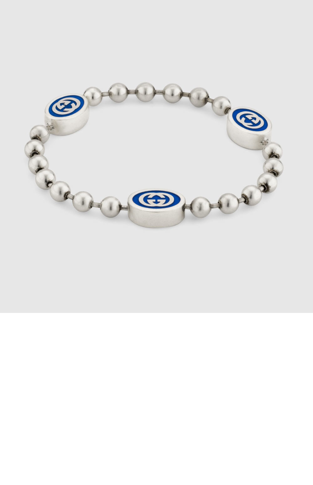 구찌 인터로킹 G 비즈 팔찌 753442