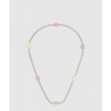 구찌 인터로킹 G 볼 체인 목걸이 753448