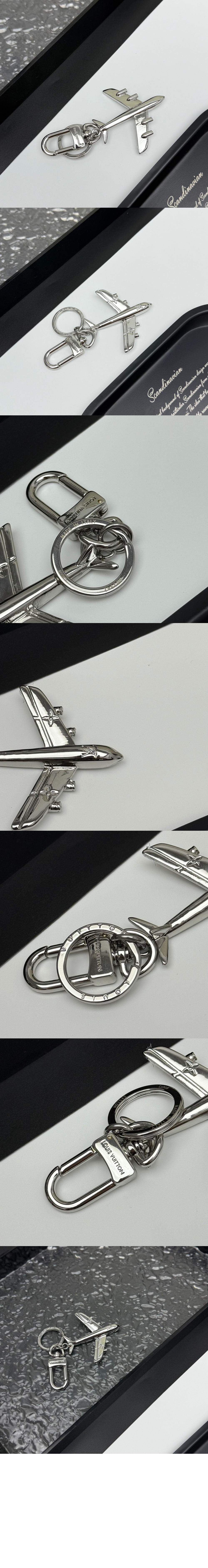 루이비통 플레인 키 홀더 & 백 참 M02542