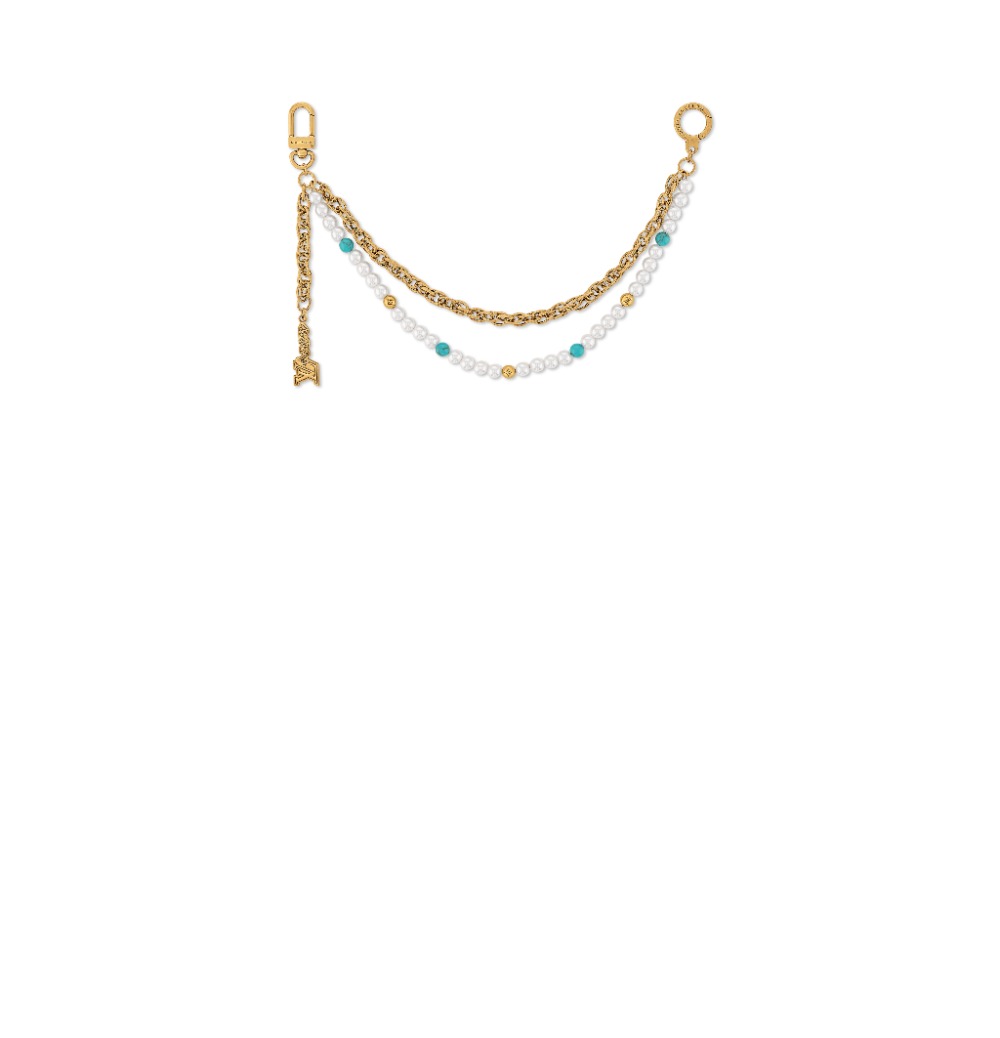 루이비통 펄 (Pearls) 체인 벨트 & 백 참 M02097