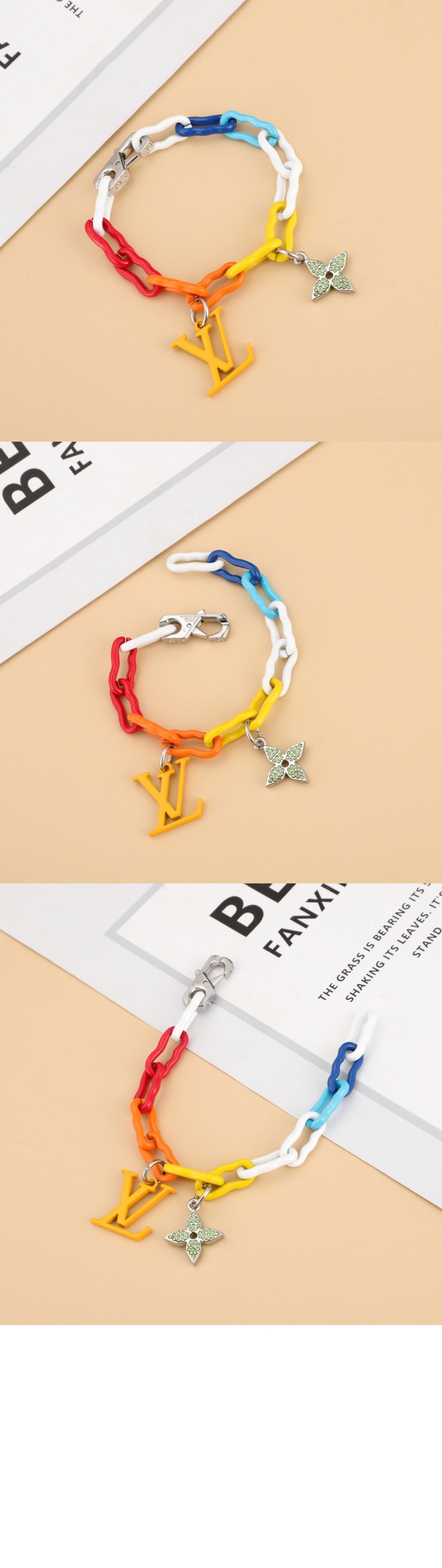 루이비통 레인보우 참 팔찌 M00276