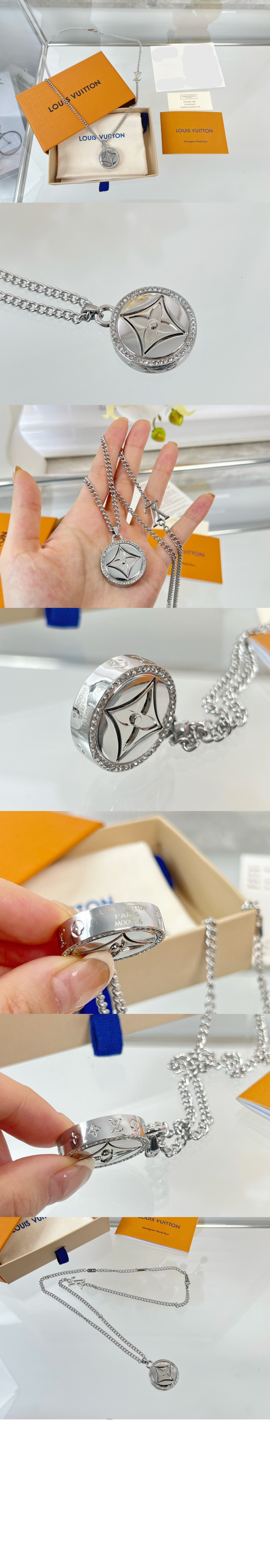 루이비통 트위스티드 플라워 펜던트 목걸이 M00916