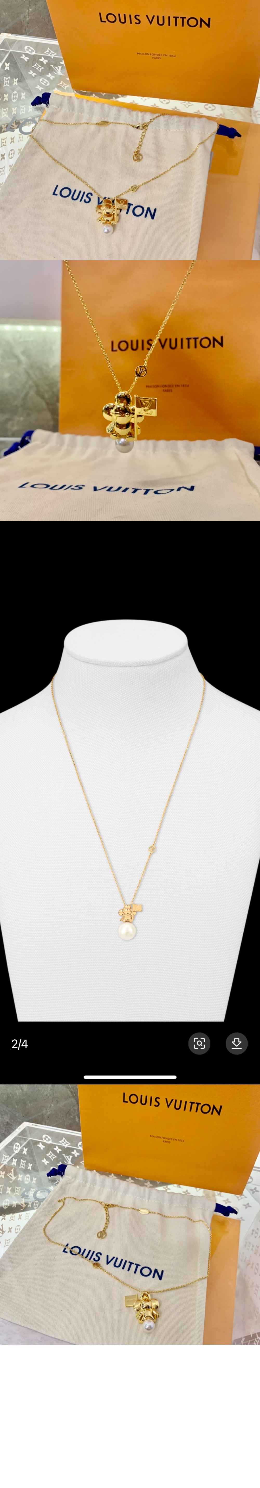 루이비통 비비엔 오버 더 문 목걸이 M00798