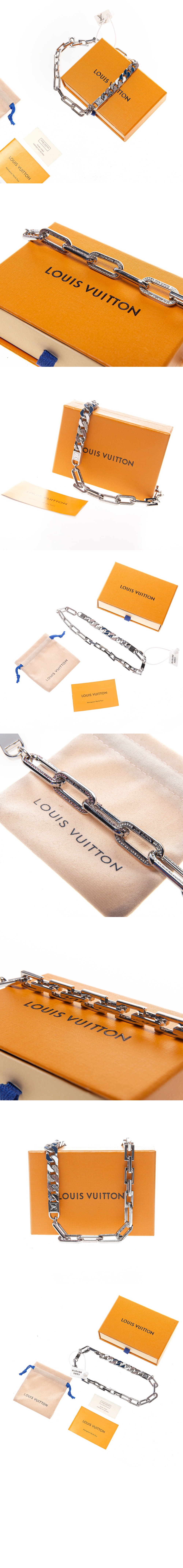 루이비통 체인 링크 패치 목걸이 MP2461