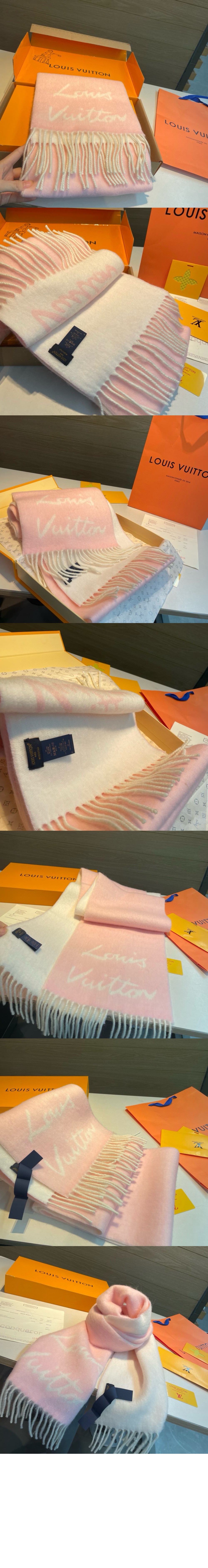 루이비통 플러피그램 스카프 M92527