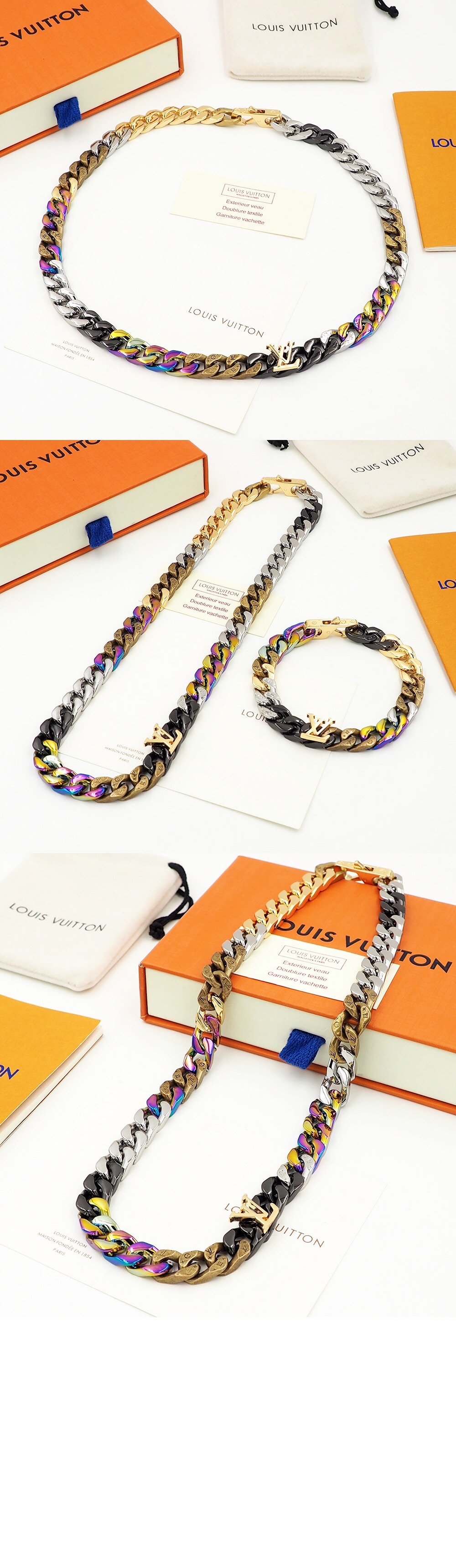 루이비통 파라다이스 체인 목걸이 M69462