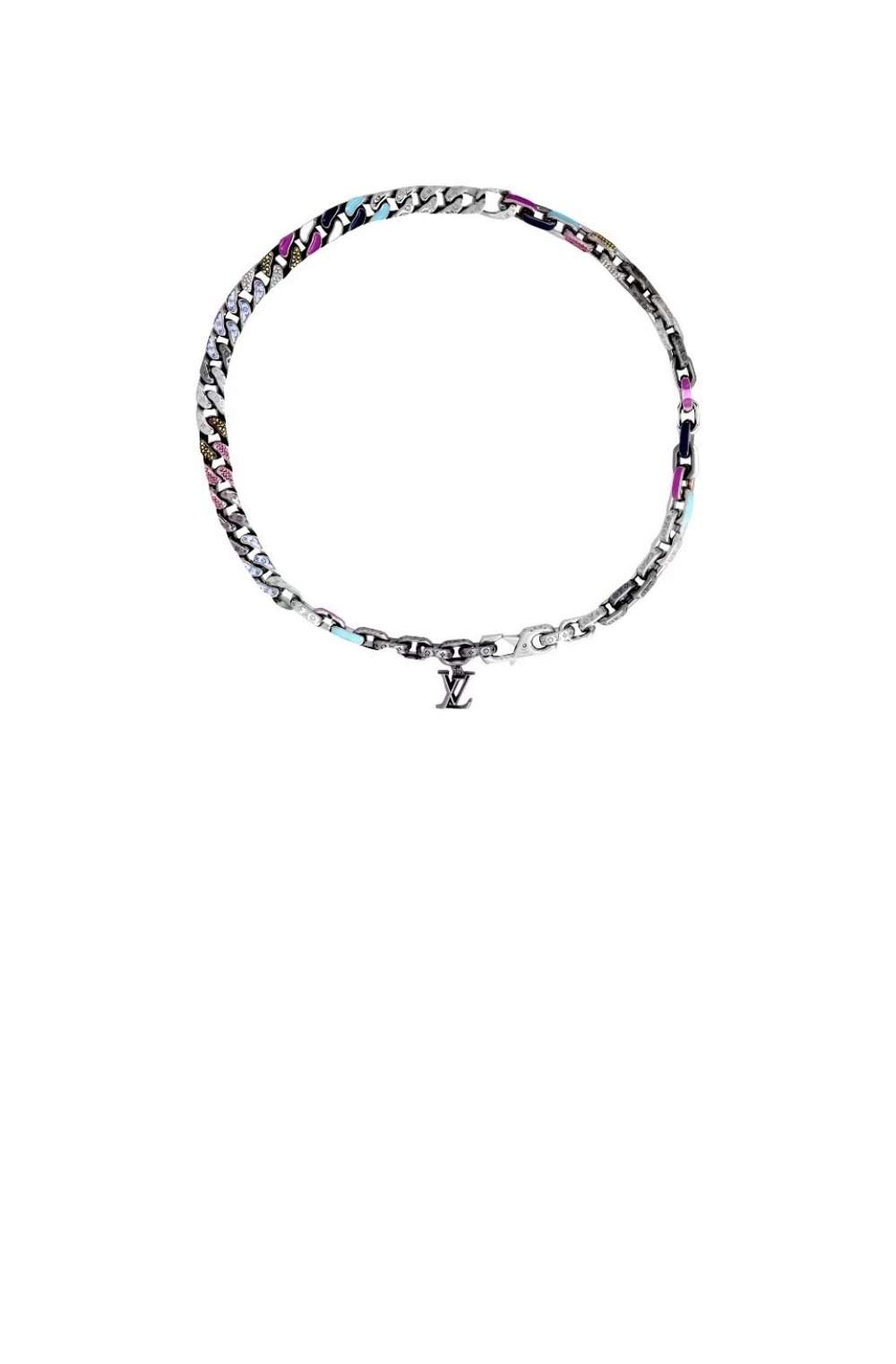 루이비통 모노그램 컬러스 체인 목걸이 M1062M