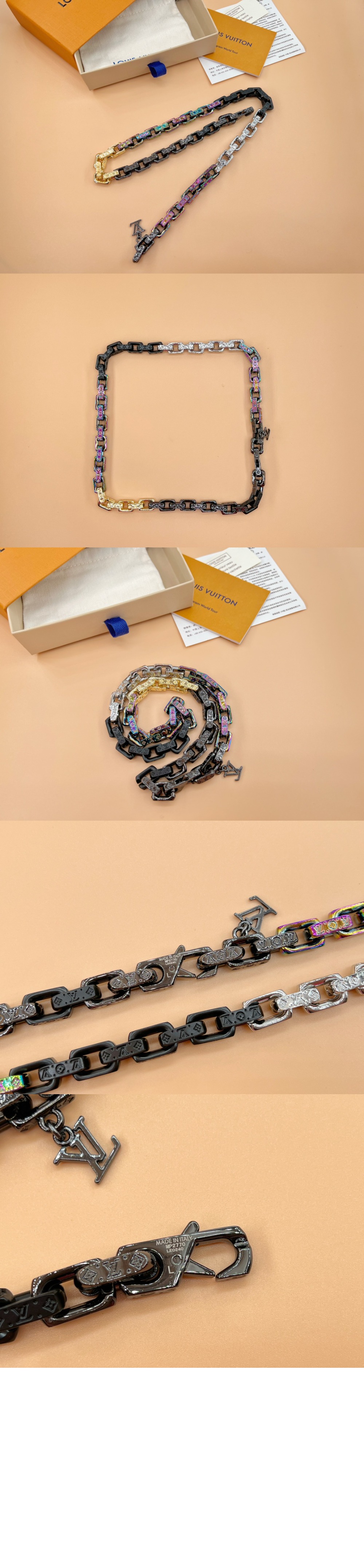 루이비통 모노그램 체인 목걸이 M00891