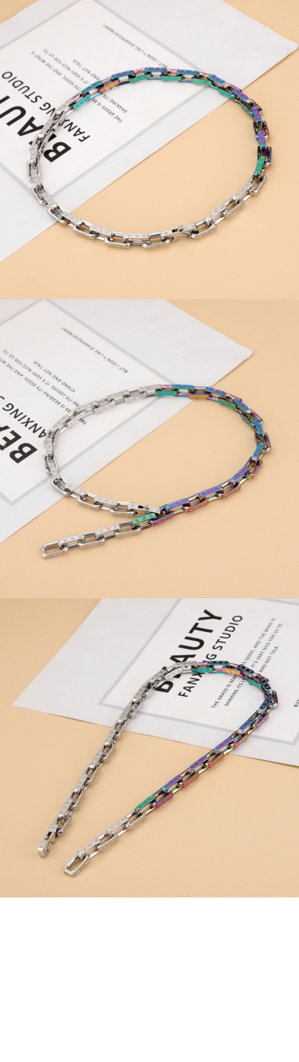 루이비통 모노그램 체인 목걸이 M69449