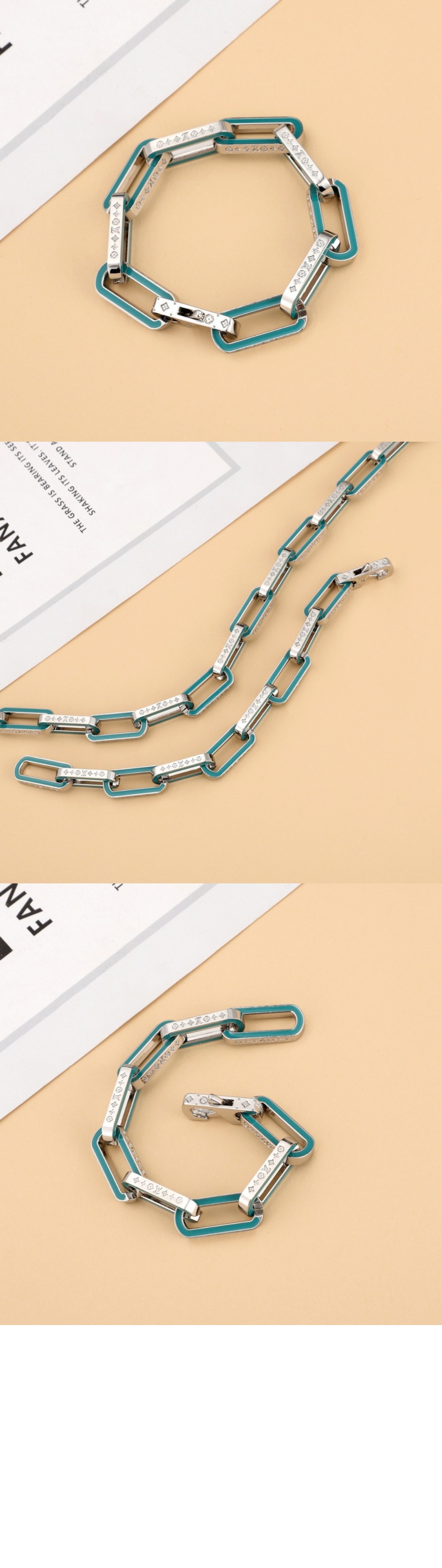 루이비통 모노그램 체인 팔찌 M80195